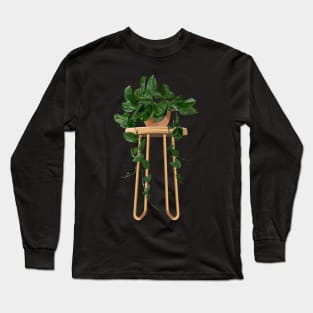 Philodendron Hederaceum Plant Long Sleeve T-Shirt